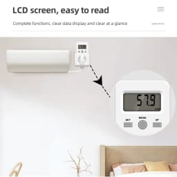 Digital Wattmeter 220V 110V AC Power Meter Electricity Consumption Energy Meter EU Plug Power Kilowatt Wattage Electricity Meter