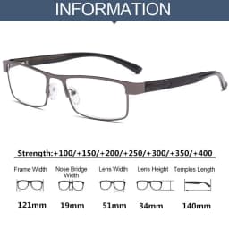 High Quality Men Titanium Alloy Reading Glasses Non Spherical Coated Lenses Business Hyperopia Prescription Eyeglasses +1.0 ~+4.