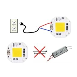 Welding Free 100W 70W 50W High Power COB LED Chip for Spotlight Floodlight 220V 110V Integrated Light Beads Aluminum White Warm