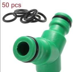 50PCS O-Ring Set Garden Watering Irrigation Accessories Gasket Washer Flat Ring Gasket Washer Rubber Ring Faucet Pipe Tube Seal