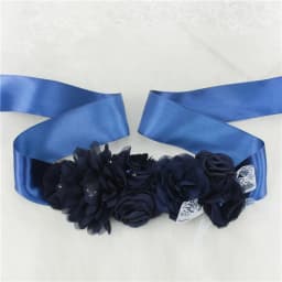 Pink White Blue Purple Fashion Flower Wedding Belts Pearl Bow Wedding Dress Belt Bridal Ribbon Sash Belt Party Bridesmaid Dress
