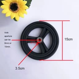 Universal Stroller Wheels For Baby Trolley Including 6/7/8/10/12Inch Tyre Different Size Front And Back Wheel Cart Accessories