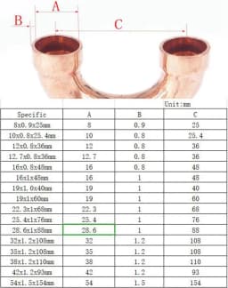 180 Angle Degree Return Bend Equal Copper Welding End Feed Plumbing Pipe Adapter Fitting Gas Water Oil Refrigerator