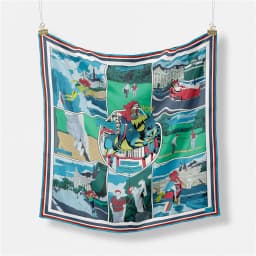 53cm Elephant Giraffe Zebra Square Scarf Brand Design Horse Luxury Silk Women Scarf Bandana Headband Fashion Hijab Neckerchief