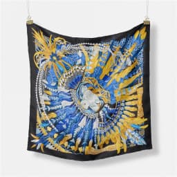 53cm Elephant Giraffe Zebra Square Scarf Brand Design Horse Luxury Silk Women Scarf Bandana Headband Fashion Hijab Neckerchief