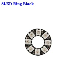 DC5V WS2812b Individually Addressable 5050 RGB Pixel Ring 8/16/24/35/45Leds Black/White PCB With 21Key Mini USB Controller Kit