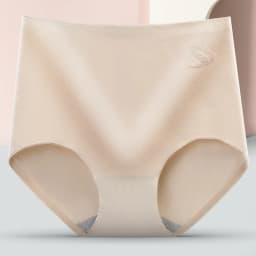 Women's Cotton Underwear Sexy Solid Color Panties Fashion Comfort Briefs Plus Size High Waist Seamless Soft Panties Lingerie