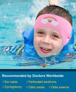 Waterproof Swimming Headband for Kids Adjustable Keep Water Out Ear Protection Band for Bathing Swimming Diving Ear Band