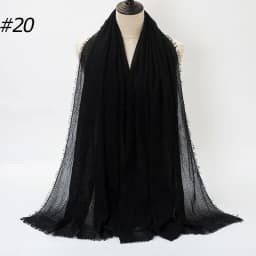 Hot Crinkle Cotton Hijab Scarf Women Scarves Bandana Turban Headscarf Muslim Shawl Africa Wrap Headband Islamic Shawls Headband