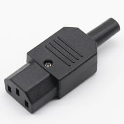 1 pcs Wholesale Price Black IEC 320 C13 Female Plug Rewirable Power Connector 3pin Socket 10A /250V