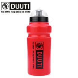 DUUTI 500ml Cycling Squeeze Water Bottle LDPE with Dust Cap Pull Nozzle Screw Lid Reusable Bicycle Sports Drinking Bottle