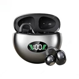 Wireless Bluetooth Earbuds Clip-on Earphones Premium Sound Quality Long Battery Life Perfect for Sports Headphones With Mic
