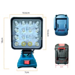 For Makita 14.4V-18V Li-ion Battery Lantern Outdoor Flashlight 4 inch Cordless LED Work Light Camping Lamp Emergency Lighting