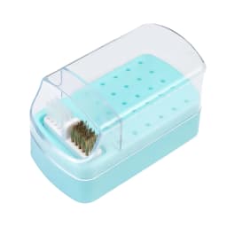 30 Holes Nail Polish Head Organizer Acrylic Portable Organizer Transparent Dustproof Cleaning Organizer Professional Nail Tools