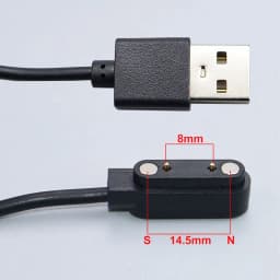 YanXi 2Pin 4Pin Smartwatch Dock Charger Adapter USB Charging Cable Cord for Adult/Kids Smart Watch Power Charge Wire Accessories
