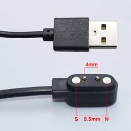 YanXi 2Pin 4Pin Smartwatch Dock Charger Adapter USB Charging Cable Cord for Adult/Kids Smart Watch Power Charge Wire Accessories