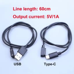 YanXi 2Pin 4Pin Smartwatch Dock Charger Adapter USB Charging Cable Cord for Adult/Kids Smart Watch Power Charge Wire Accessories