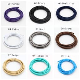 2m 3m 5m 10m 250V 2 Core 0.75mm2 Textile Electric Wire Fabric Cloth Braided Flex Cable Vintage Lamp Cord