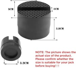 Universal Car Lift Jack Stand Rubber Pads Frame Protector Adapter Floor Slotted Car Jack Rubber Pad For Lexus Subaru Fiat Volvo