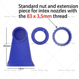 Pool Fountain Direct Mounting Compatible With Bestway or Intex Nozzles Pool Waterfall Easy To Install, Suitable for Pool Parties
