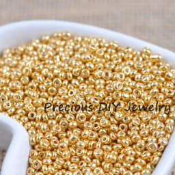 Gold and Silver Color 2mm 3mm 4mm Crystal Glass Spacer beads,Czech Seed Beads For Jewelry Handmade DIY BLUV03X
