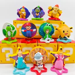 2026 Mcdonald'S Latest Style Happy Meal The Super Mario Bros Pendant Figure Yoshi Rosalina Statue Collection Model Doll Toy Gift