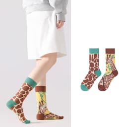New original AB autumn and winter personalized mid tube combed cotton socks, trendy sports and casual socks