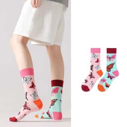 New original AB autumn and winter personalized mid tube combed cotton socks, trendy sports and casual socks