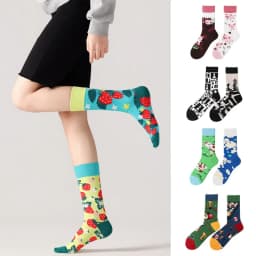 New original AB autumn and winter personalized mid tube combed cotton socks, trendy sports and casual socks