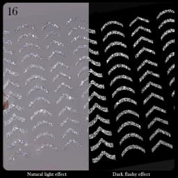 3D Nail Stickers Bronzing Gold Silver Lines Stripe Geometric Design Flowers Gradient Adhesive Slider Papers Nail Art Accessories