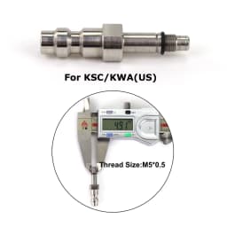 US HPA Valve Adapter Foster Quick Disconnect Coupler (US-version) For KSC/KWA,KJW/WE,Marui,VFC