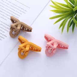New Fashion Small 4.5cm Frosted Simple Wild Resin Clip Hairpin Barrettes for Women Girls Accessories Headwear Wholesale
