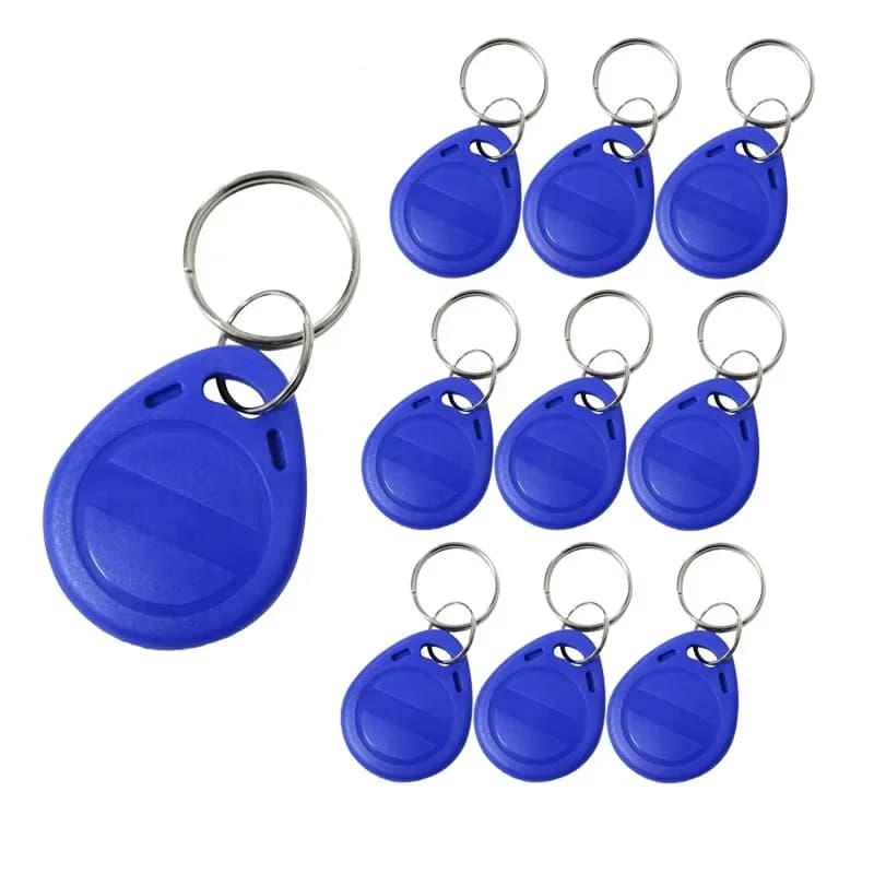 10pcs/20pcs 125KHz Control Keyfobs Rewritable Duplicate Tag TK4100 Proximity Copy Access Card ID Token Ring RFID Cloner Keychain