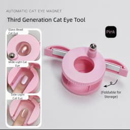 Upgraded Automatic Cat Eye Nail Tool New Multi-Functional Powerful Magnet for Attracting Wide-Beam French Manicure Nail Magnet