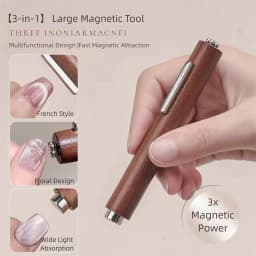 Upgraded Automatic Cat Eye Nail Tool New Multi-Functional Powerful Magnet for Attracting Wide-Beam French Manicure Nail Magnet