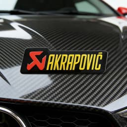 For Akrapovic Motorcycle Exhaust Pipe Stickers Metal Aluminum Emblem Decals Bike Muffler Logo Badge Motorbike Accessories
