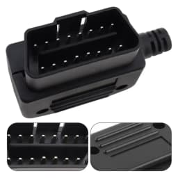 OBD-II L Type 16 Pin Male Connector Wire Sockets Connector Plug with Shell and Screw Fit For Most Car