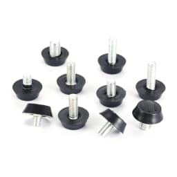 10 Pcs/lot Home Metal Adjustable M6 M8 Threaded Stem Furniture Table Desk Glide Leg Leveler Leveling Foot Adjuster Pad Screw On