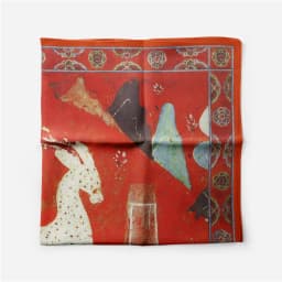 Twill Silk Scarf Woman Deer Painting Square Scarves Wraps Bandana Small Hijab Silk Foulards Tie Headband Neckerchief 53CM