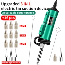 LUXIANZI 30w/40w Powerful Electric Desoldering Pump Suction Tin Vacuum Removal Tool Hand Welding Tools Solder Iron Desolder Gun