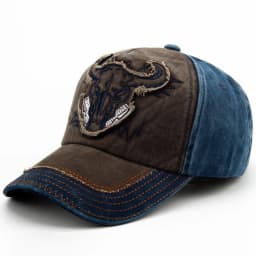 CNTANG Men Bull Head Embroidery Baseball Cap Cotton Vintage Snapback Hip Hop Caps Fashion Casual Hat For Women Summer Brand Hat