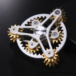 New Gear Linkage Metal Fidget Spinner Copper EDC Hand Spinner Anti Stress Finger Game Fingertip Gyro Toys for Adult Gifts