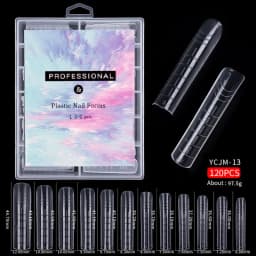 120/100/60 Pcs Nail Forms For UV Gel Quick Building Extension Top Molds Dual Forms Acrylic Nail Art Tips Nails Accessories Tools