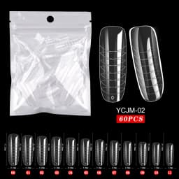 120/100/60 Pcs Nail Forms For UV Gel Quick Building Extension Top Molds Dual Forms Acrylic Nail Art Tips Nails Accessories Tools