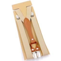 New Fashion Suspenders Men Women Adult Leather Trimmed End Y Back Adjustable Elastic Trouser Braces Strap Belt Wedding Party