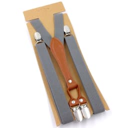 New Fashion Suspenders Men Women Adult Leather Trimmed End Y Back Adjustable Elastic Trouser Braces Strap Belt Wedding Party