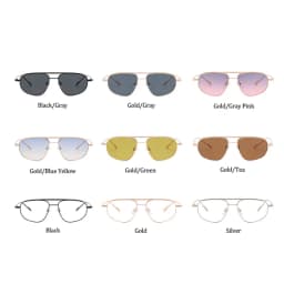 Classic Metal Sunglasses Men 2025 Luxury Brand Design Trendy Square Sun Glasses Shades For Women UV400 Goggles