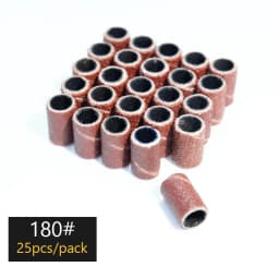 100/50/25pcs Nail Sanding Ring Bands Electric Manicure Nail Drill Bits 80/120/180 Grit Gel Nail Polish Removal Pedicure Tool