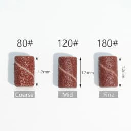 100/50/25pcs Nail Sanding Ring Bands Electric Manicure Nail Drill Bits 80/120/180 Grit Gel Nail Polish Removal Pedicure Tool