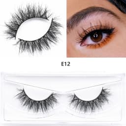 E11 Mink Lash Fluffy Wispy Eyelashes Vegan Cruelty-Free 3D Mink Lashes Cross Eyelash Extension Lashes Mink False Eyelash Makeup
